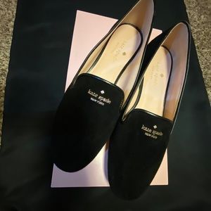 Kate Spade Claudia True Suede Black Flats